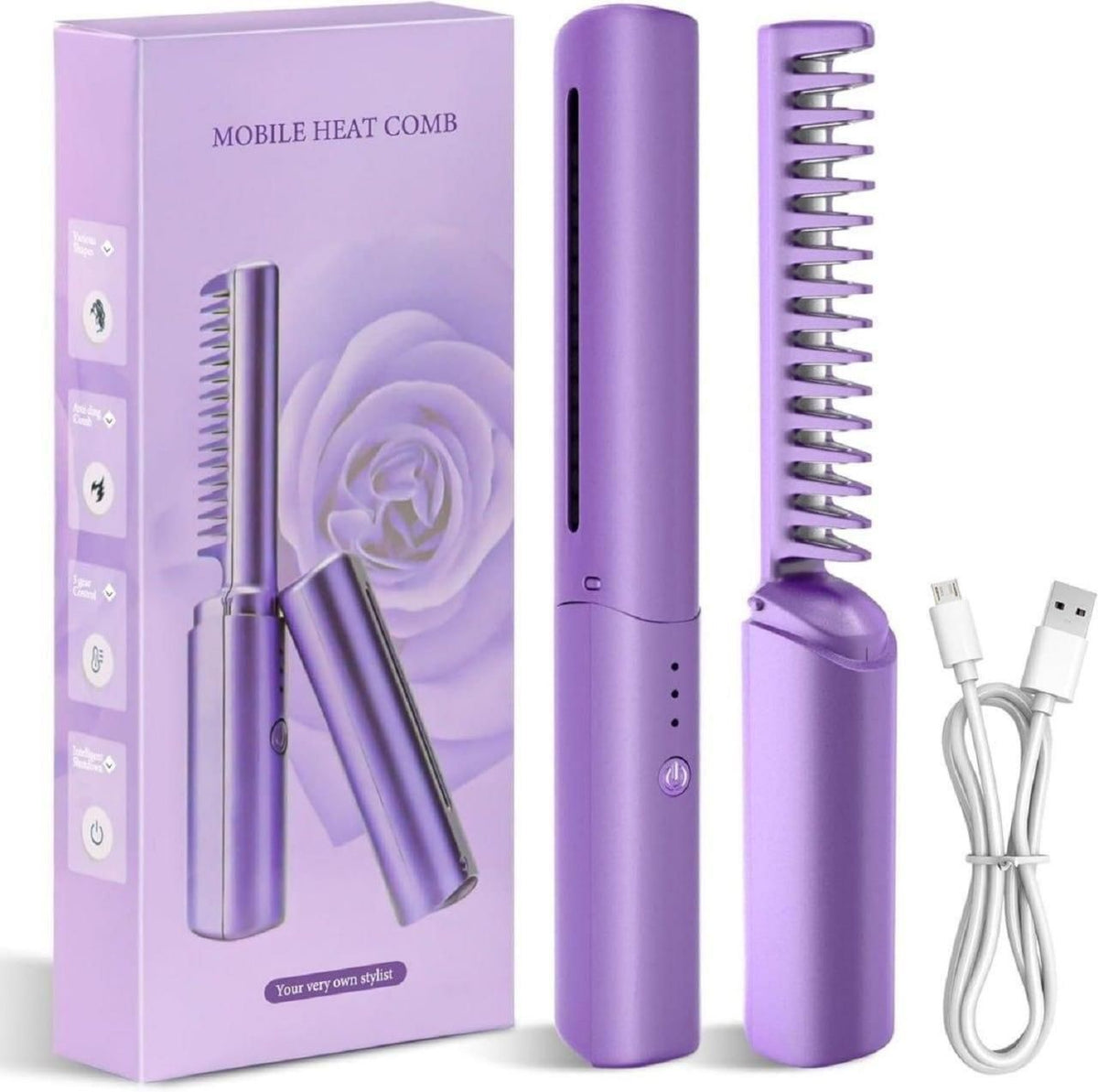 Portable Meneflix Mini Hair Straightener | Cordless & Rechargeable