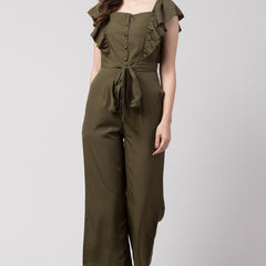 Verve Studio Polyester Solid Jumpsuit