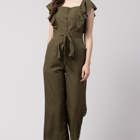 Verve Studio Polyester Solid Jumpsuit