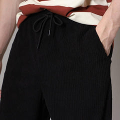 Men's Caudray Fabric Stylish Pants (Black, Pack of 1)