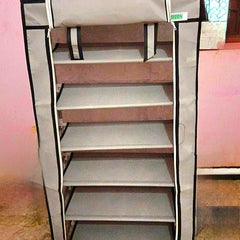6 Rack Collapsible Wardrobe Cabinet and Shoe Rack