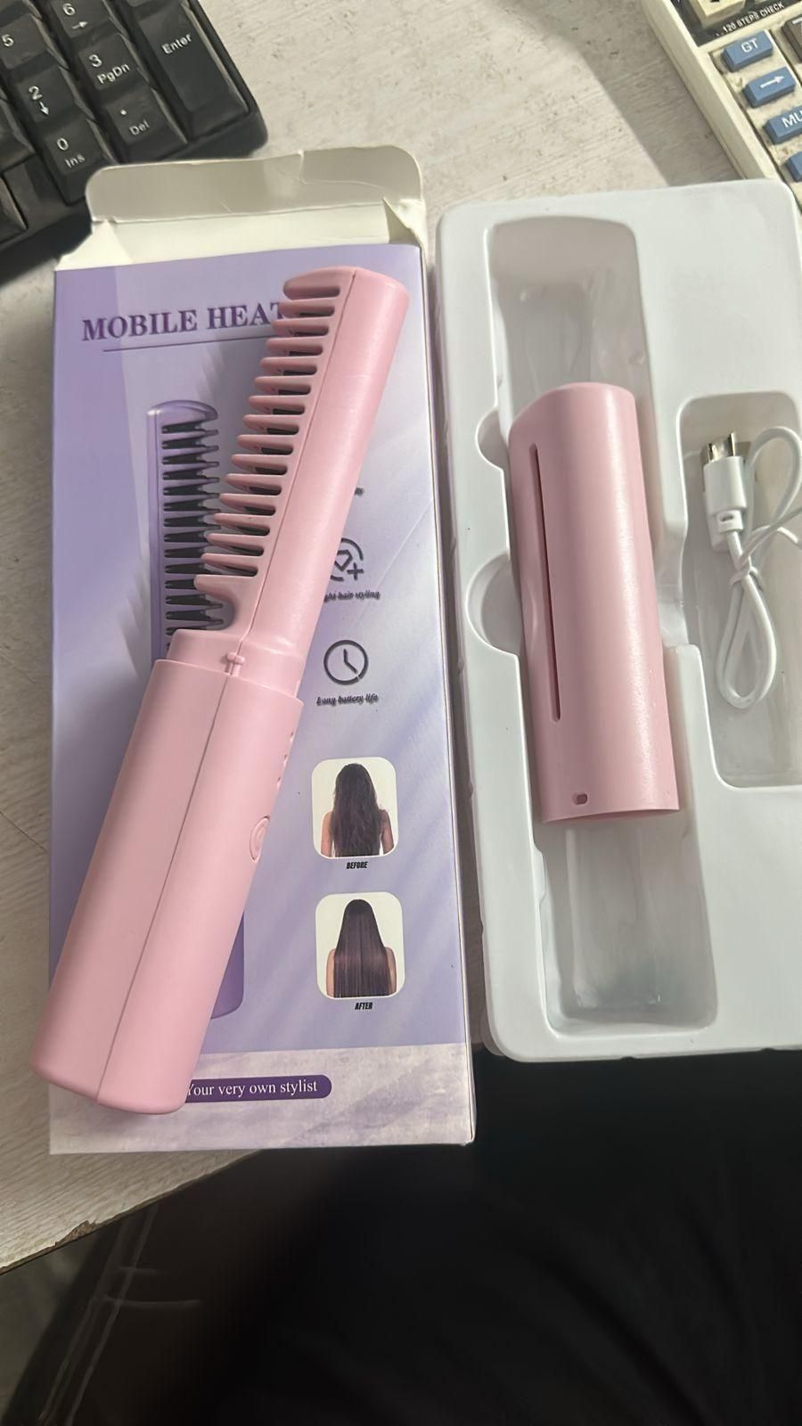 Portable Meneflix Mini Hair Straightener | Cordless & Rechargeable